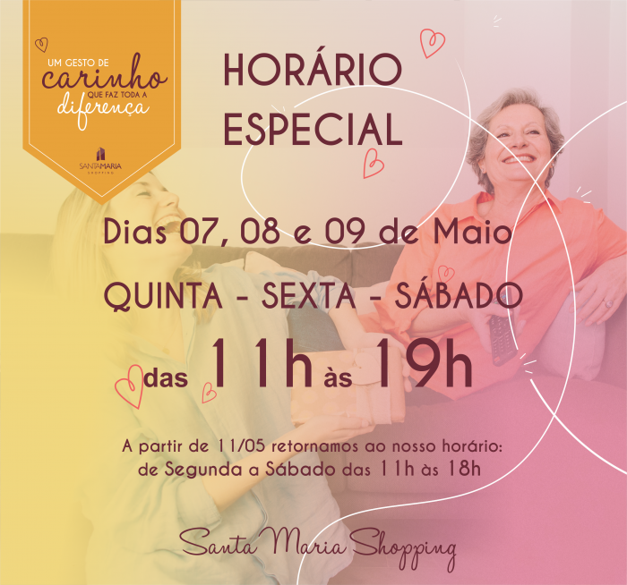 Hor Rio Especial Santa Maria Shopping